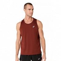 MAJICA ASICS CORE SINGLET 201 SINGED RED MOŠKA
