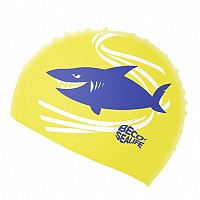 SWIMMING CAP BECO SEALIFE SILICON FOR KIDS YELLOW